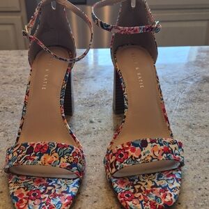 Kelly & Katie Multicolor Floral Heels